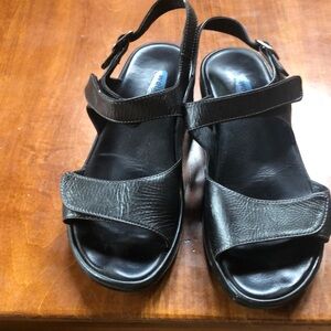 Wolky black sandals